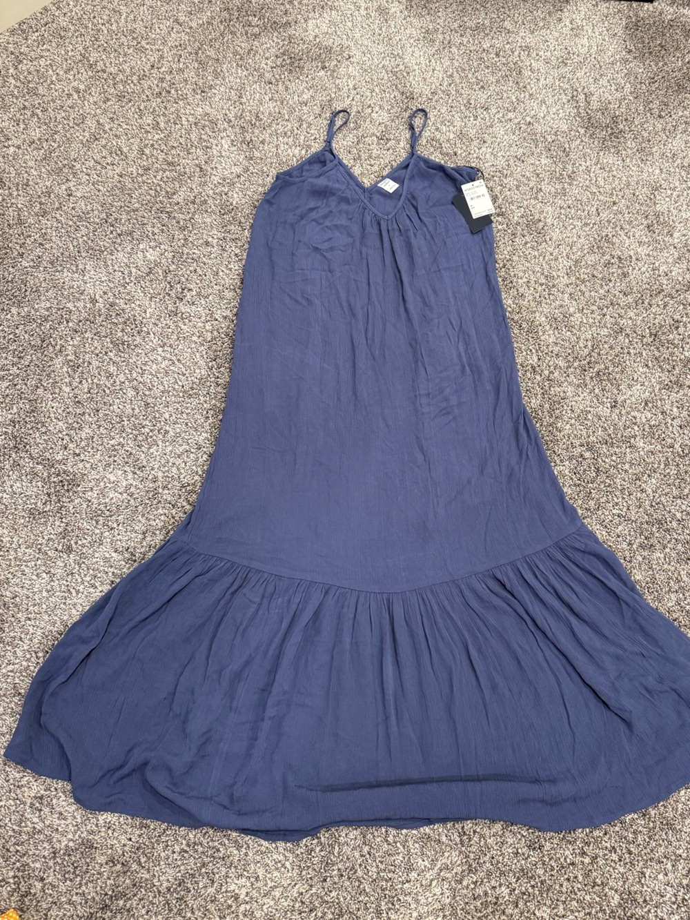 Melrose and Market Dusty Navy Spaghetti Strap Maxi Dress